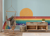 Contemporary Colorful Rainbow Wallpaper Murals - Giffywalls