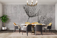 Typography and dandelion wall print
