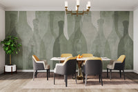 Layered abstract print wallpaper
