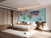 Colorful World Flags Wall Mural
