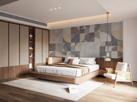 Abstract Cement Texture Geometric Wallpaper - Giffywalls