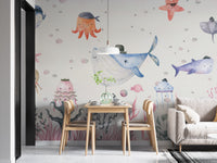 Adorable Sea Creatures Underwater Wallpaper
