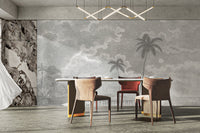 Timeless tropical night beach decor
