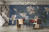 Delicate Magnolia Blossom Wall Mural
