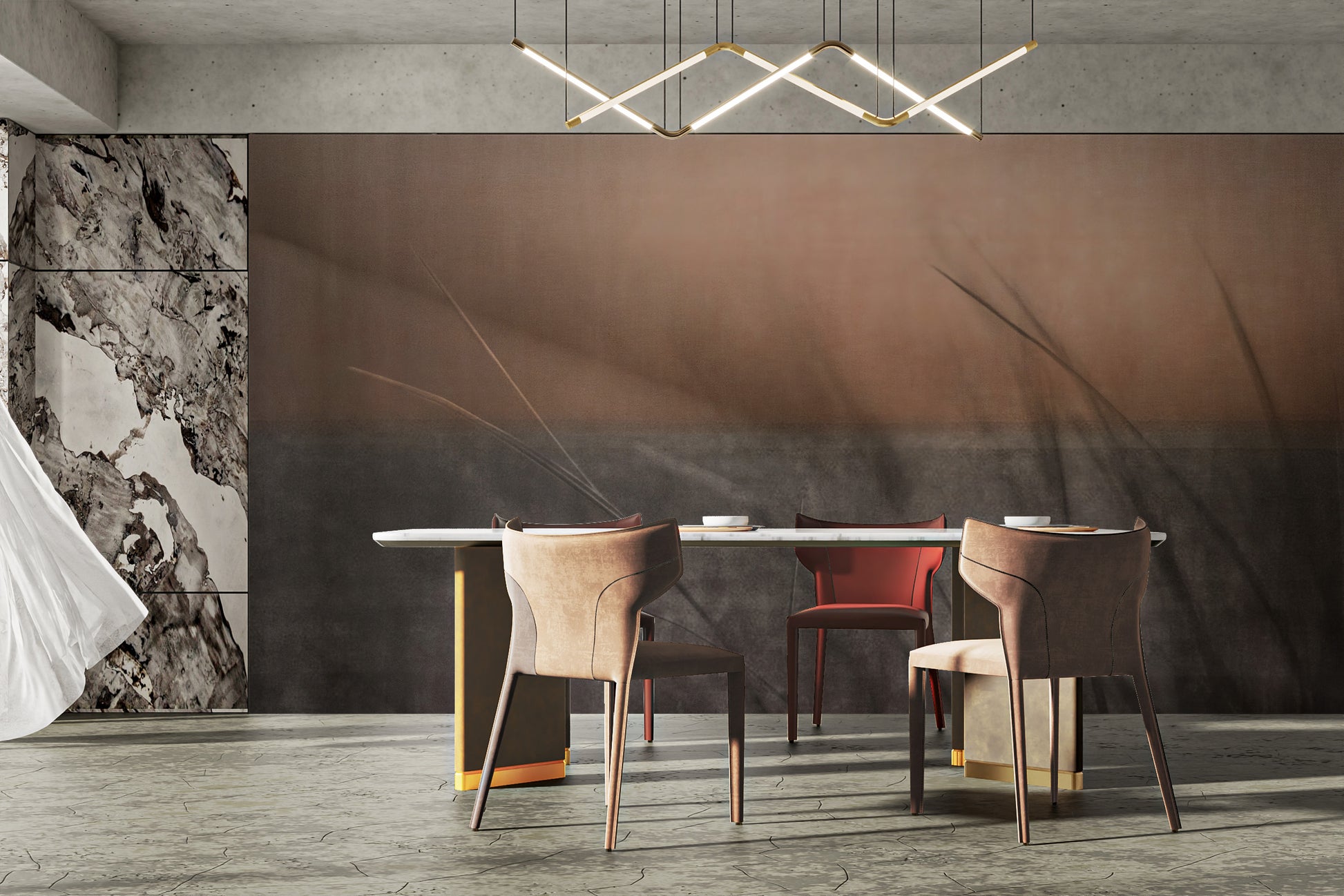 Cozy nature-themed grass leaves wallpaper
