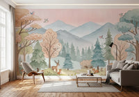 Whimsical Woodland Forest Path Wall Mural