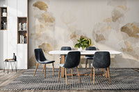 Sophisticated Ginkgo Leaf Wall Covering

