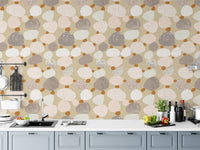 Removable wallpaper with speckled calming design