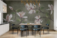 Graceful Botanical Bloom Wall Covering




