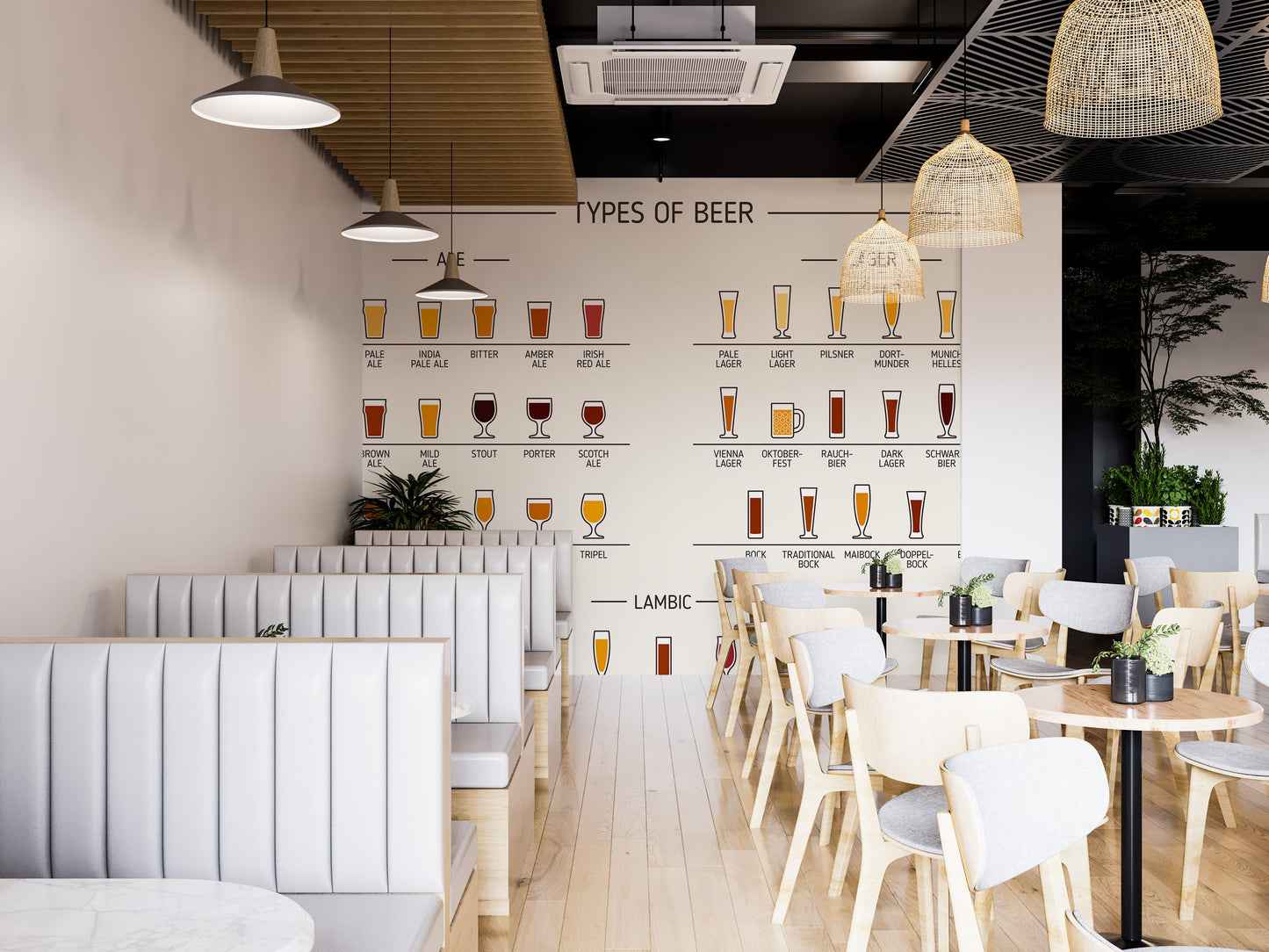 Unique beer types for your mural decor
