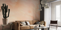 Peach melody Pantone shade wallpaper for interiors
