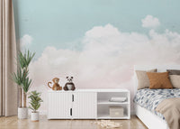 Serene sky and cloud wallpaper with pastel hues