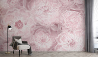 Vintage Floral Wallpaper with Peonies
