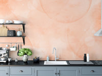 Soft peach fuzz watercolor wall mural
