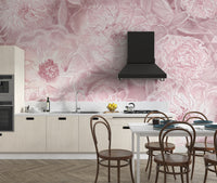 Delicate Blush Peony Wallcovering
