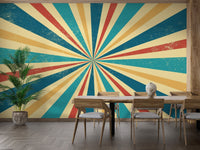 Retro Vintage Geometric Wallpaper
