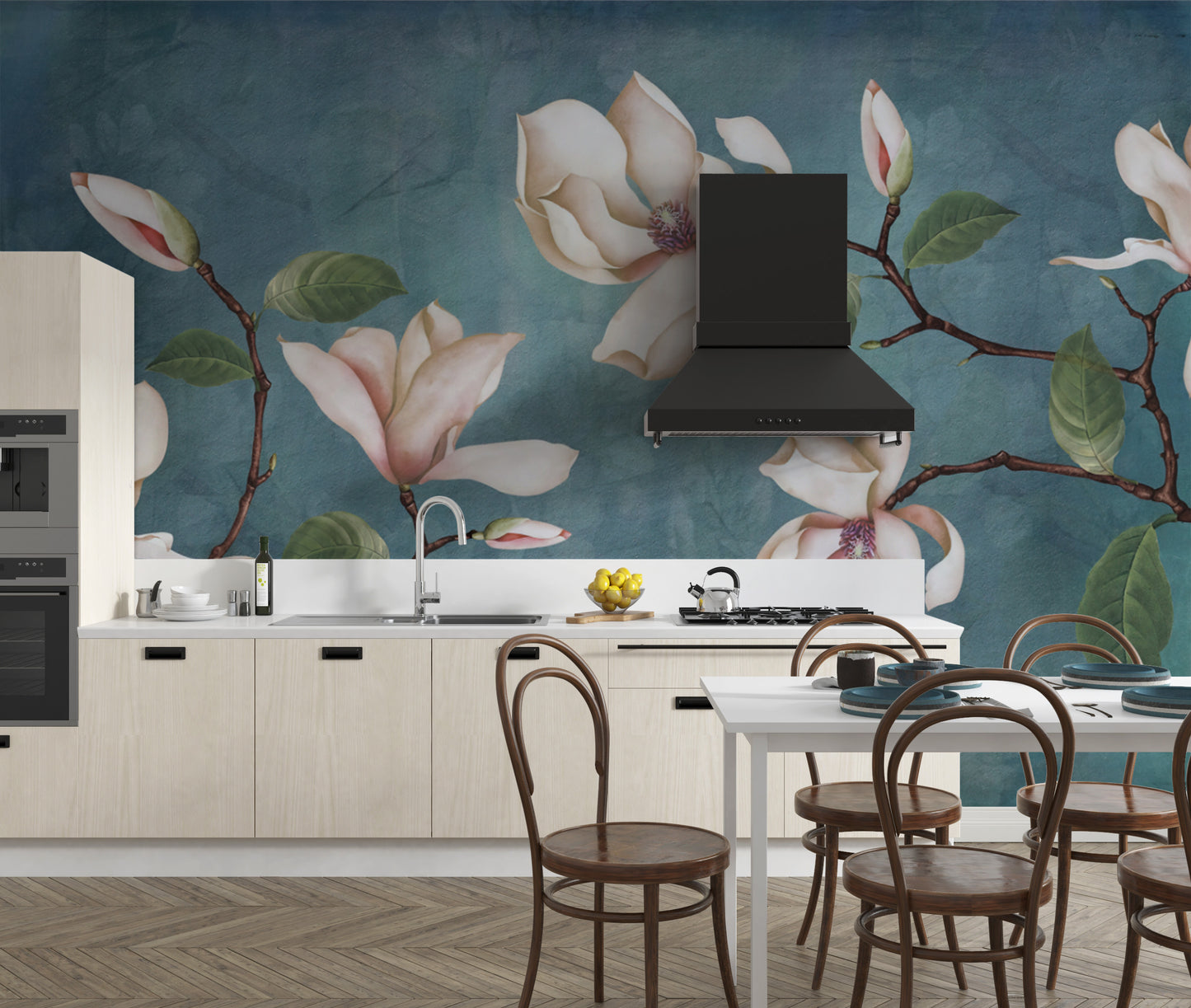 Classic Magnolia Botanical Wall Mural
