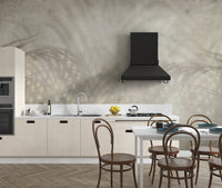 Neutral palm shadow leaf wallpaper design
