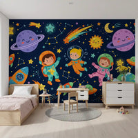 Little Astronauts Space Adventure Wall Mural