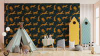 Stylish leopard mural for bold interiors.
