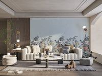 Floral Botanical Wallpaper for Vintage Aesthetic
