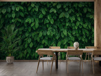 Dense Tropical Leaves Wallpaper Mural - Giffywalls