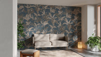 Vibrant tropical wallpaper inspired by Darwin's explorations.
