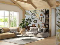 Serene garden wall mural
