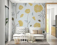 Serene garden wall mural
