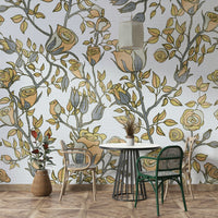 Elegant rose wallpaper for walls

