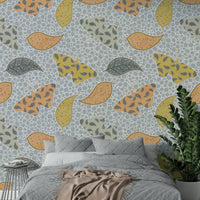 Muted tones butterfly wallpaper mural

