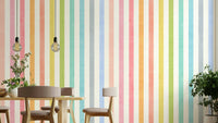 Colorful wallpaper for kids' room

