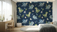 Cute Stegosaurus and Triceratops pattern

