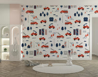 toy fire engine wallpaper for walls

