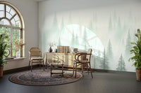 nature forest wallpaper for living room
