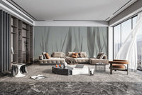 Serene botanical leaves wallpaper print
