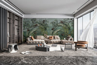 Nature-inspired monkey jungle wallpaper
