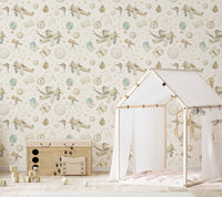 Sky-high adventure mural for nurseries