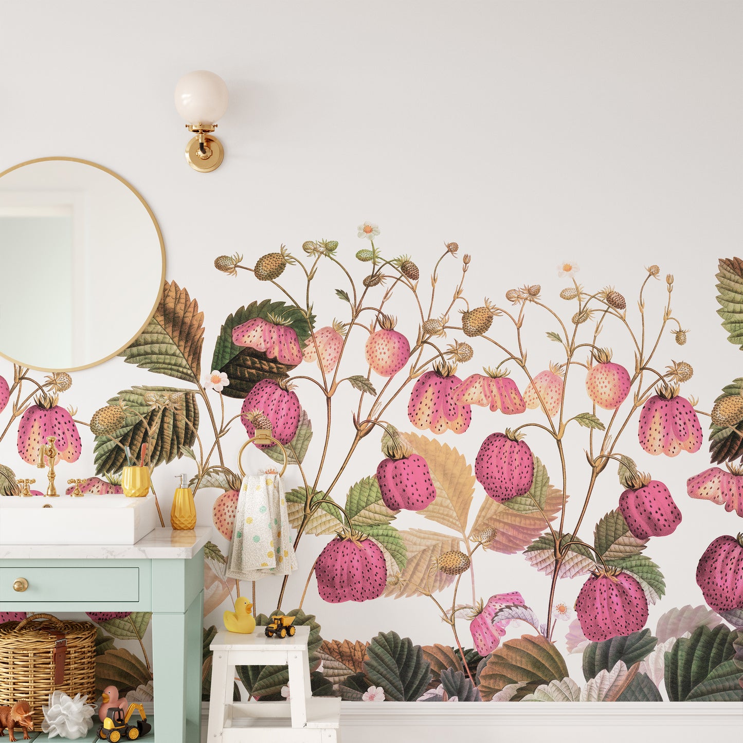 Intricate botanical details.

