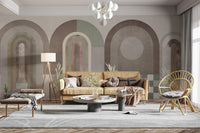 Minimalist abstract arch wall decor