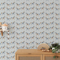 Adorable pony pattern in soft tones

