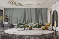 Calm nature-inspired leaves wallpaper
