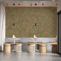 Embroidery Colorful Floral Removable Wallpaper Murals - Giffywalls