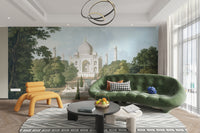 Luxury vintage wallpaper Taj Mahal
