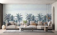 Vintage palm canopy tree wallpaper
