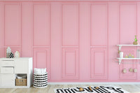 Soft Pink Wood Wall Mural
