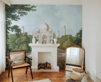 Heritage-inspired wall mural print
