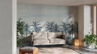 Serene tropical tree wallpaper scene
