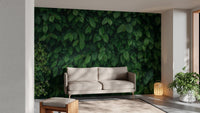 Dense Tropical Leaves Wallpaper Mural - Giffywalls