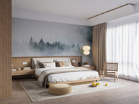 Misty woods mural for walls
